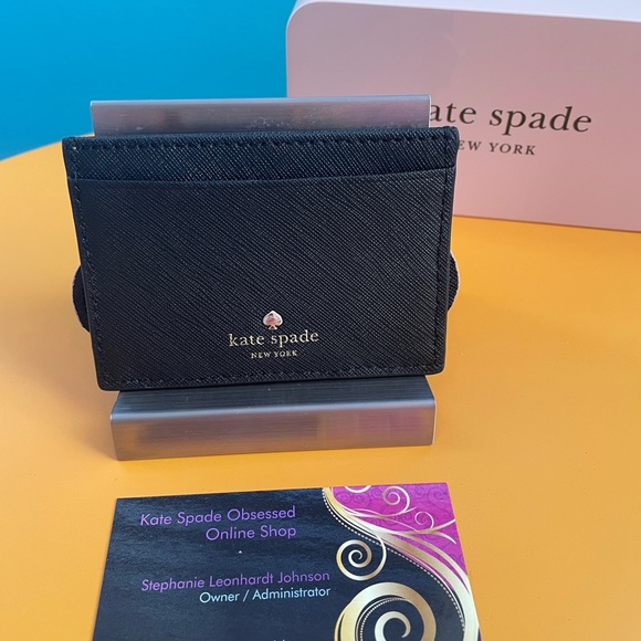 Preowned Kate Spade Rambling Rose Monkey Cardholder - Picture 2 of 3